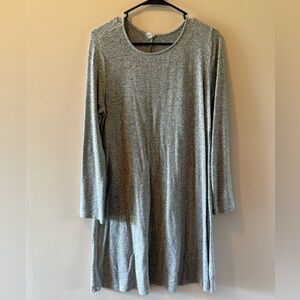 Old Navy Heather Gray Long Sleeve Dress